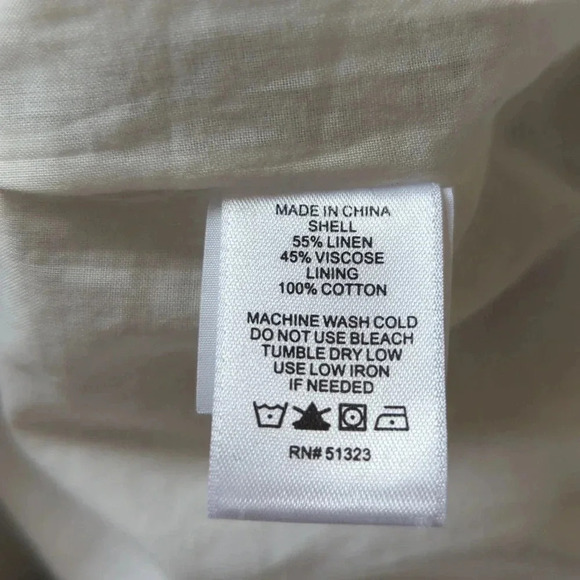 Cece Black and White Linen Blend Stripe Spaghetti strap Dress - Picture 10 of 10